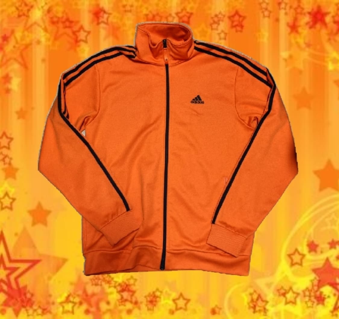 빈티지 아디다스 주황 져지 집업 105  상품이미지1