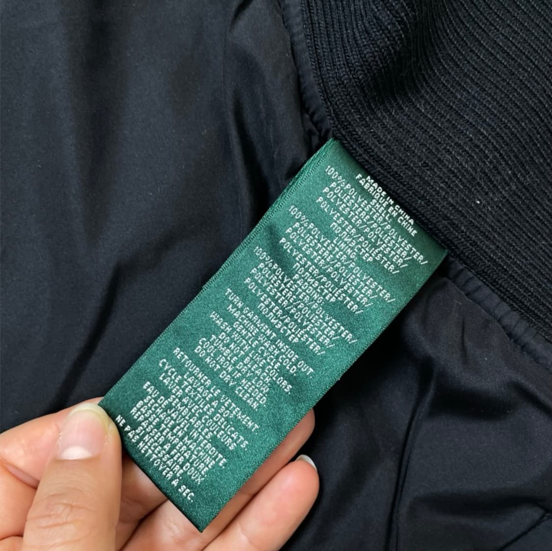 로렌 랄프로렌 블랙 퀄팅 패딩 베스트 조끼 M 상품이미지4