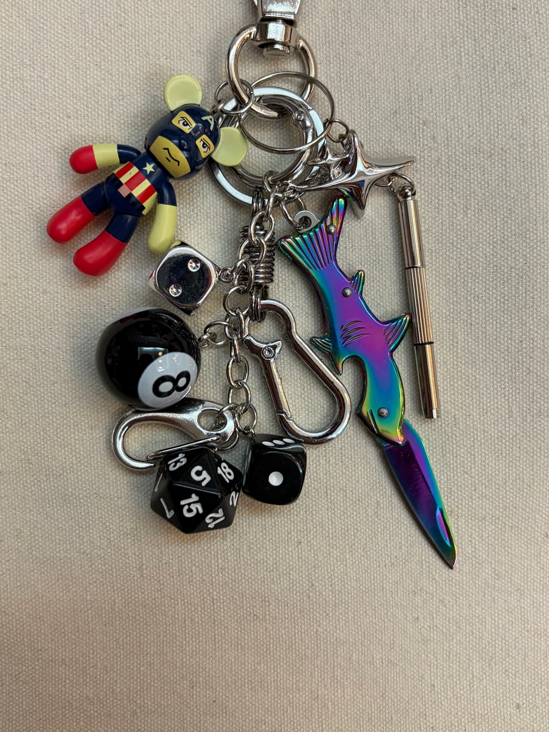 레인보우 피쉬 멀티 참 키링 상품이미지4