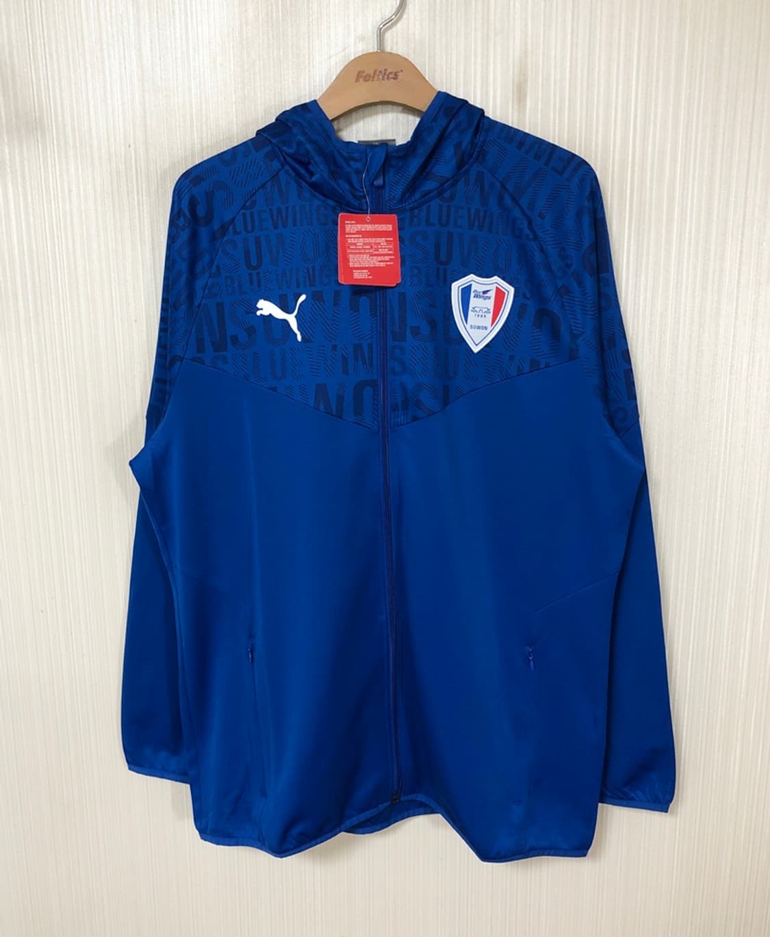 K리그 푸마 수원삼성블루윙즈 21시즌 후드집업 웜업자켓 XXL 상품이미지1
