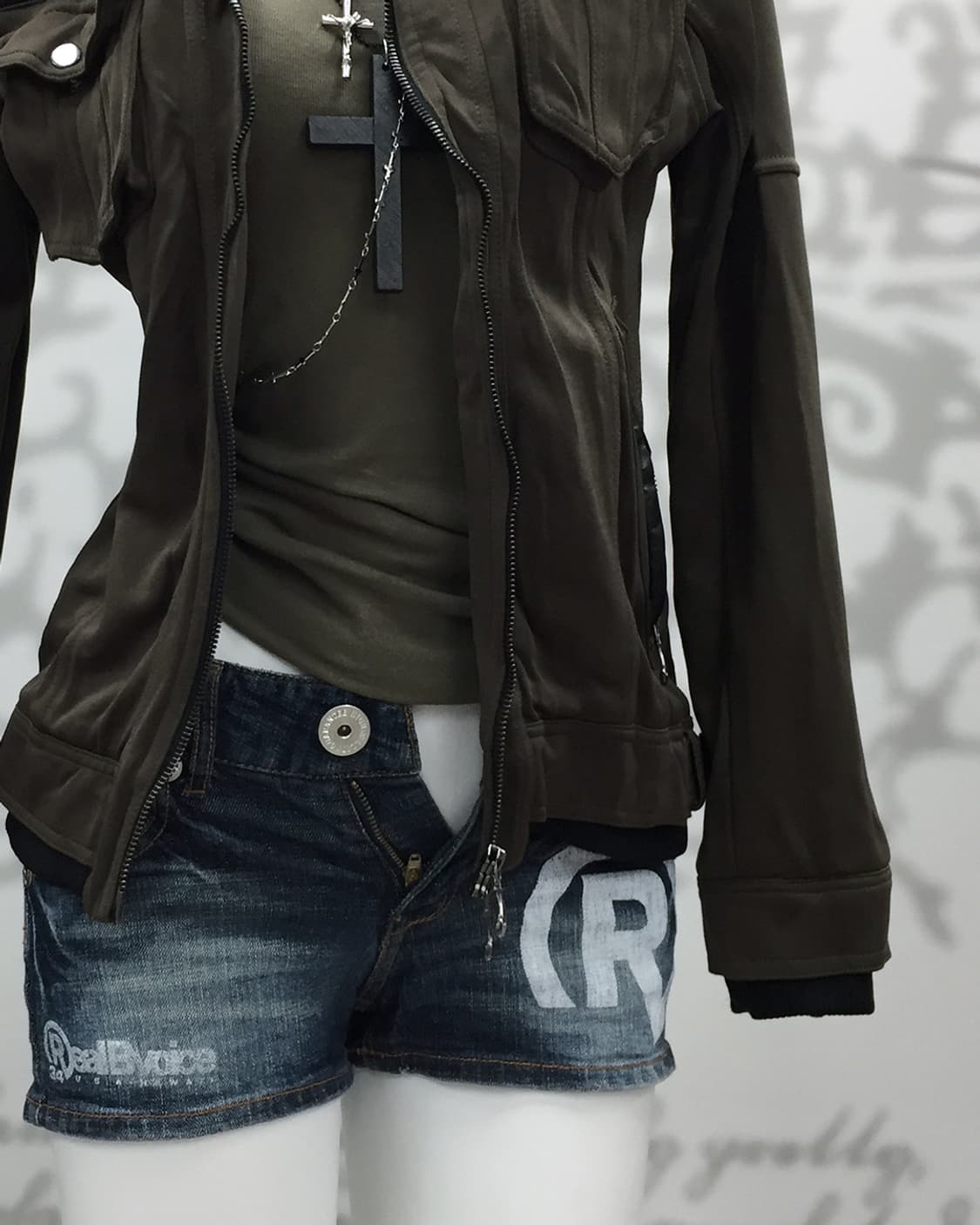 Y2K double zip jacket 상품이미지4