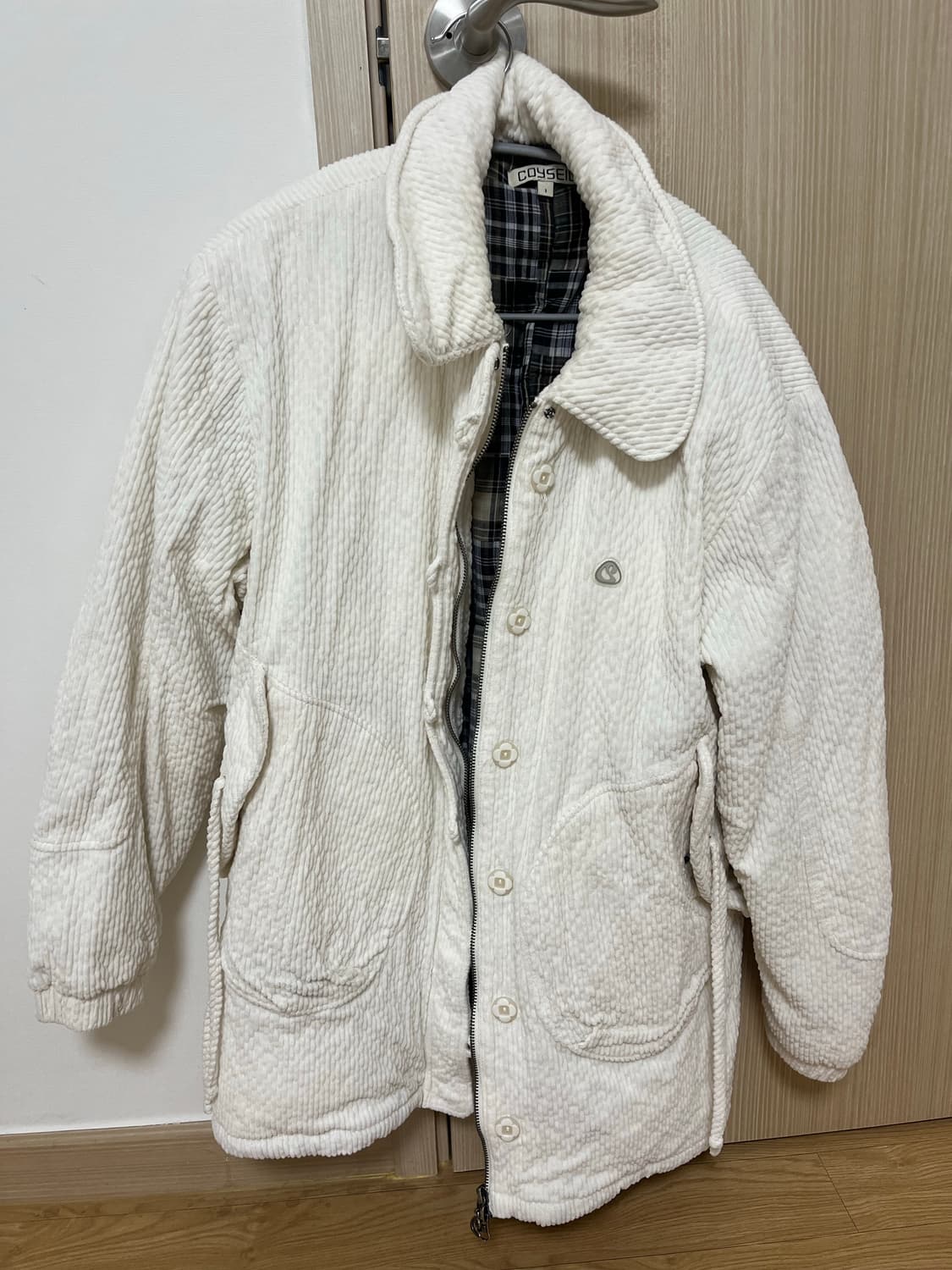 코이세이오 봄버자켓 화이트 상품이미지2