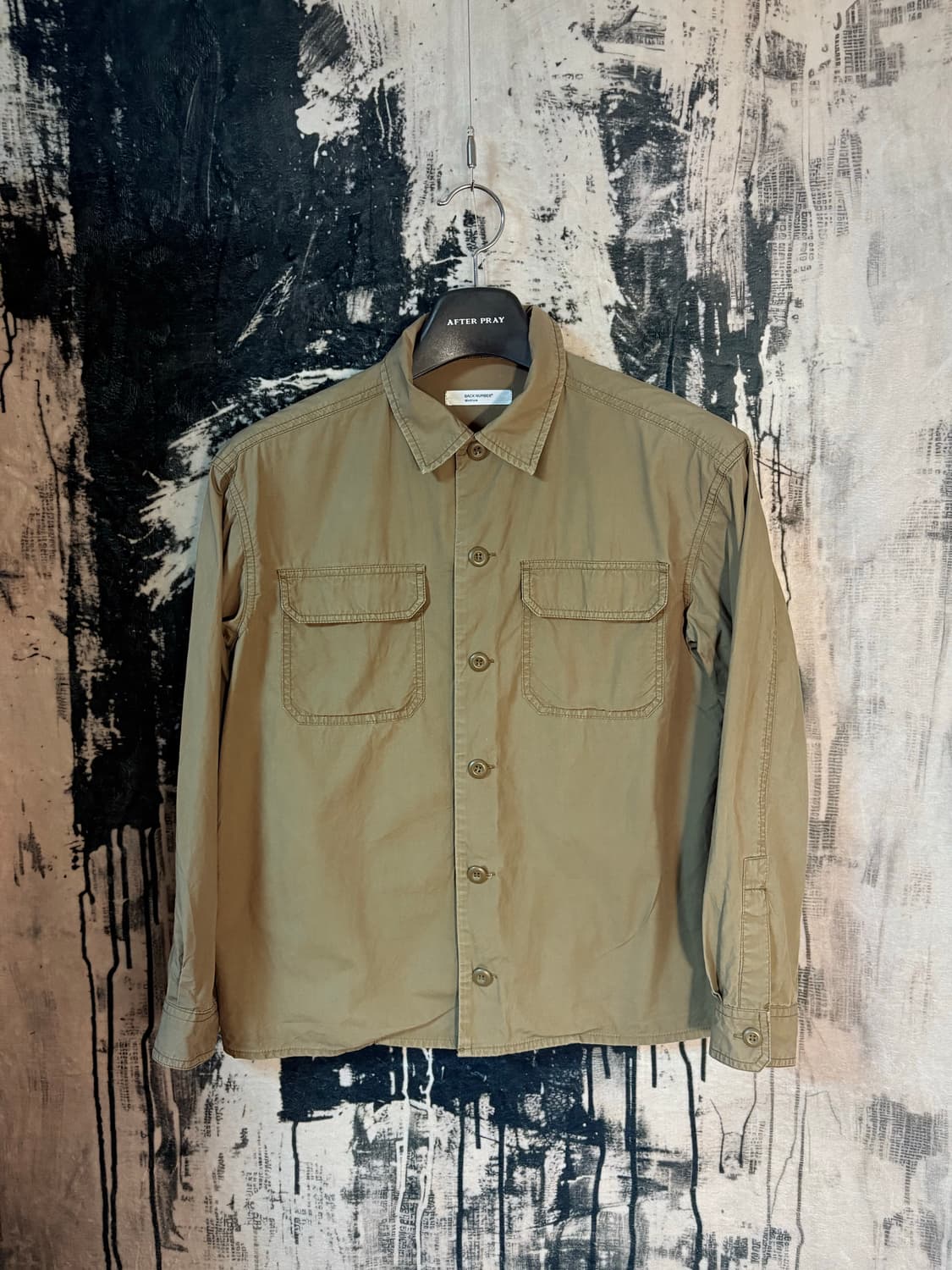 Back number shirt jacket  상품이미지1