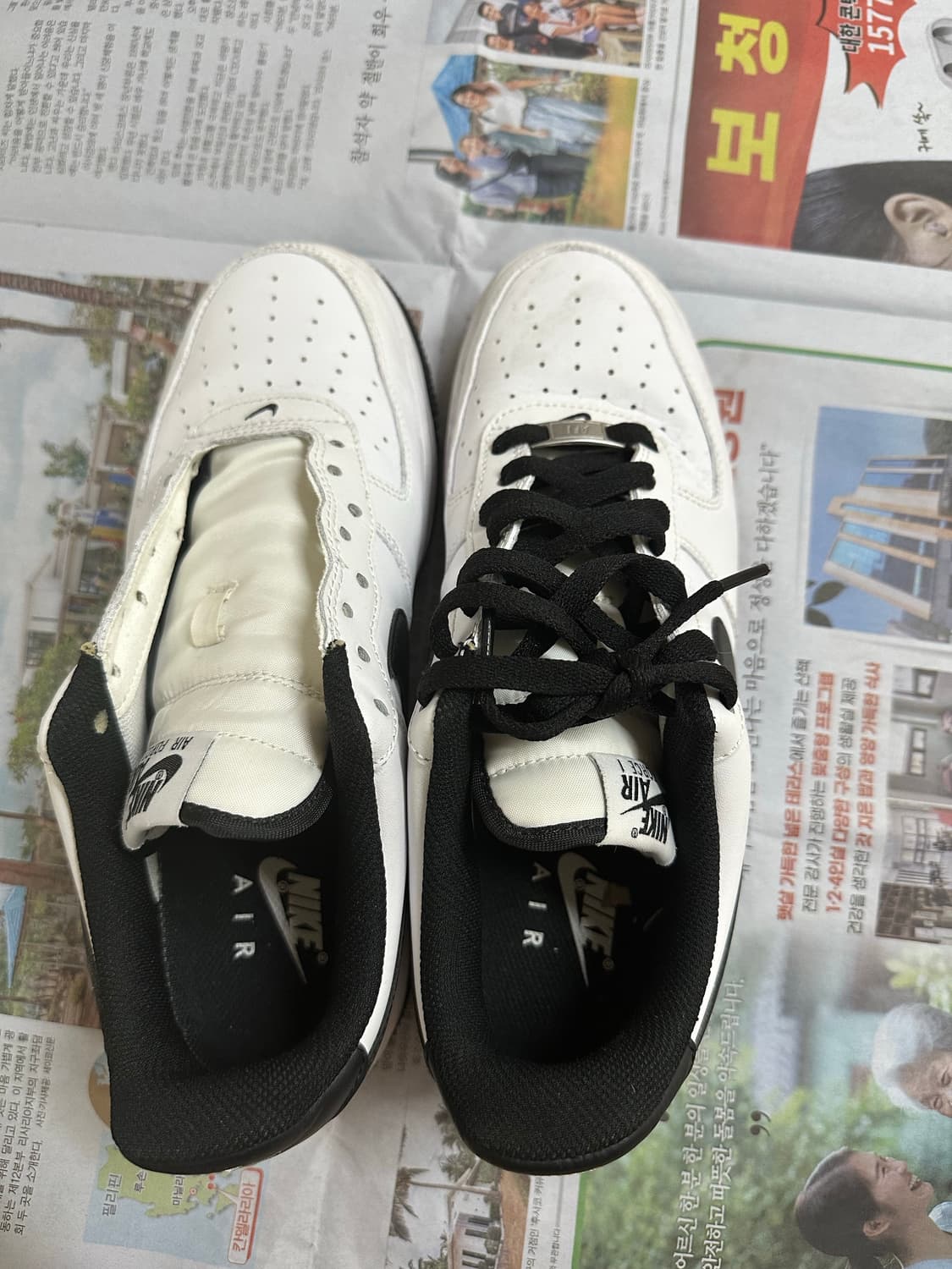 나이키 에어포스 화이트블랙 270 상품이미지4