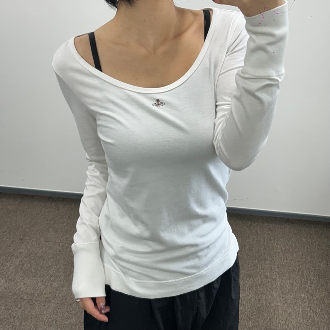 Vivienne westwood 비비안웨스트우드 레드라벨 화이트 롱슬리브 상품이미지2