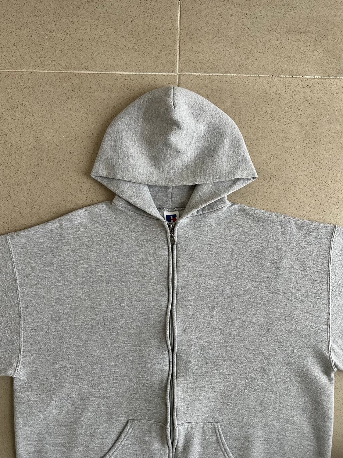 90s 빈티지 러셀 후드집업 그레이 XL USA 상품이미지4