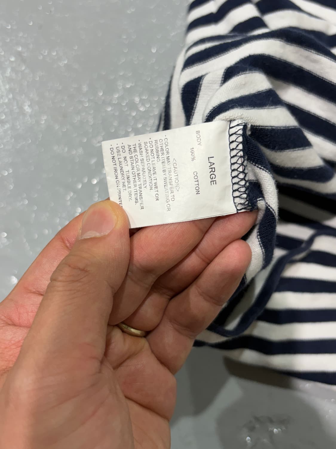 스투시(Stussy) 네이비,화이트 스트라이프 반팔 상품이미지8