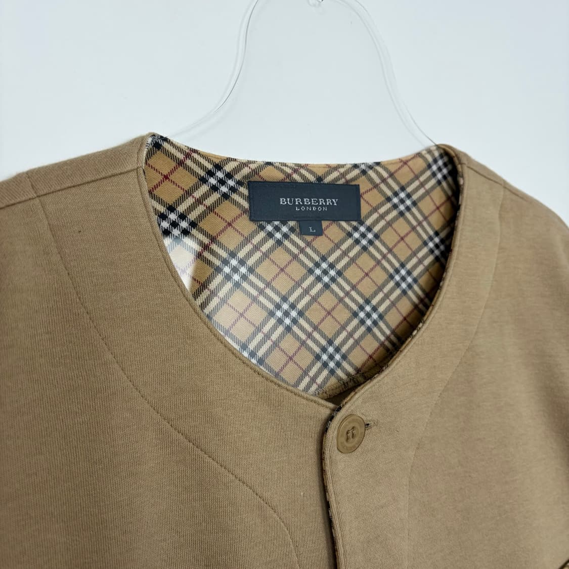 버버리 체크 가디건 상품이미지2