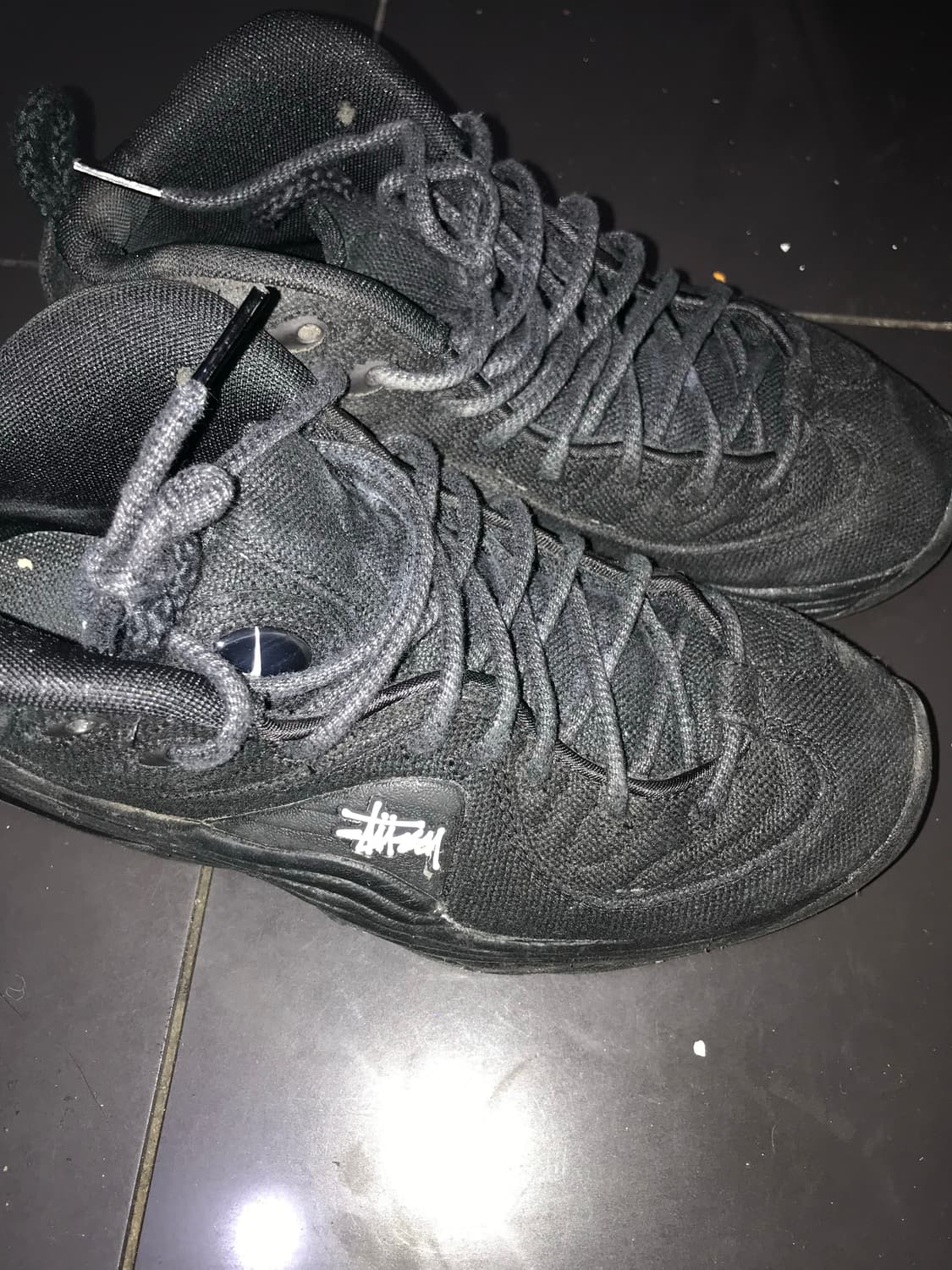 나이키 x 스투시 에어 페니 2 블랙 스니커즈 신발 상품이미지2