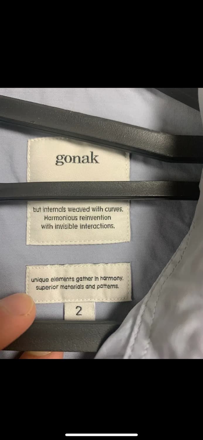 고낙 스틸 블루 셔츠 2사이즈 상품이미지2