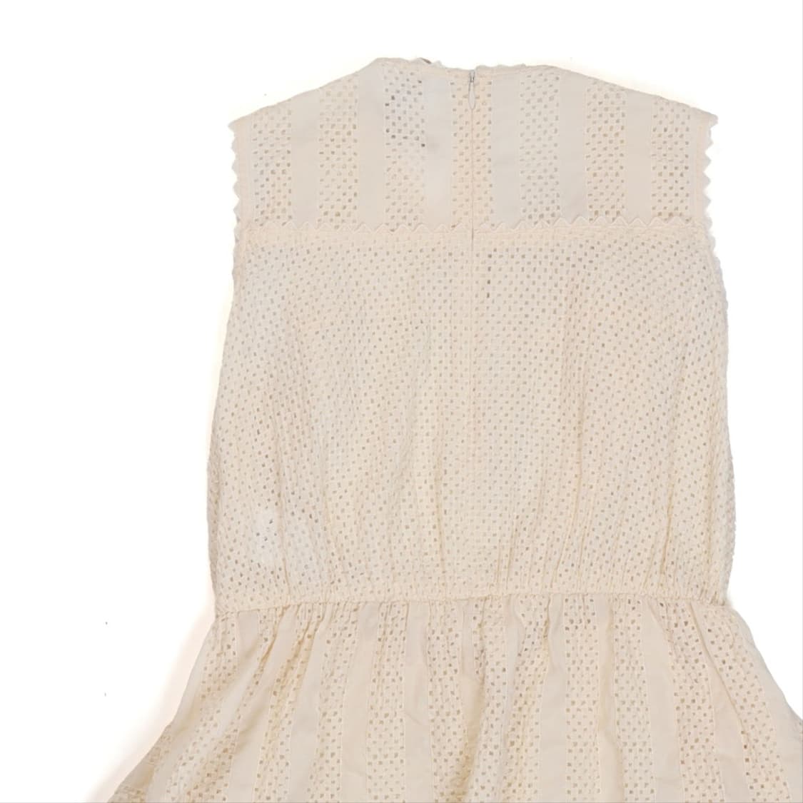 랑방 Lanvin Eyelet Lace Sleeveless Blouse 상품이미지6