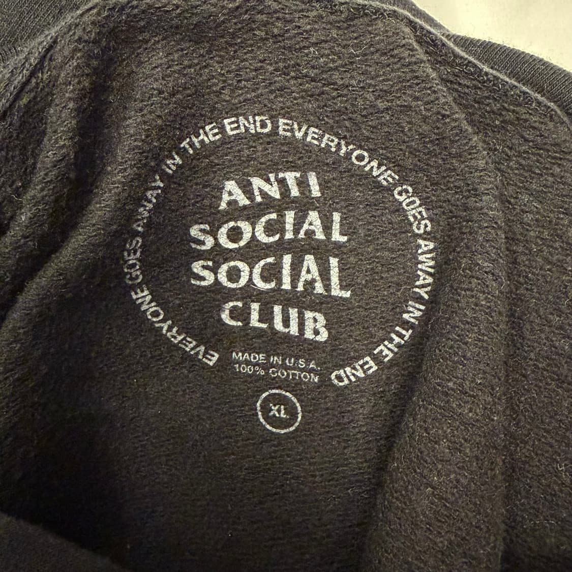 안티 소셜 소셜 클럽 Kkoch 블랙 후드티 XL 상품이미지7