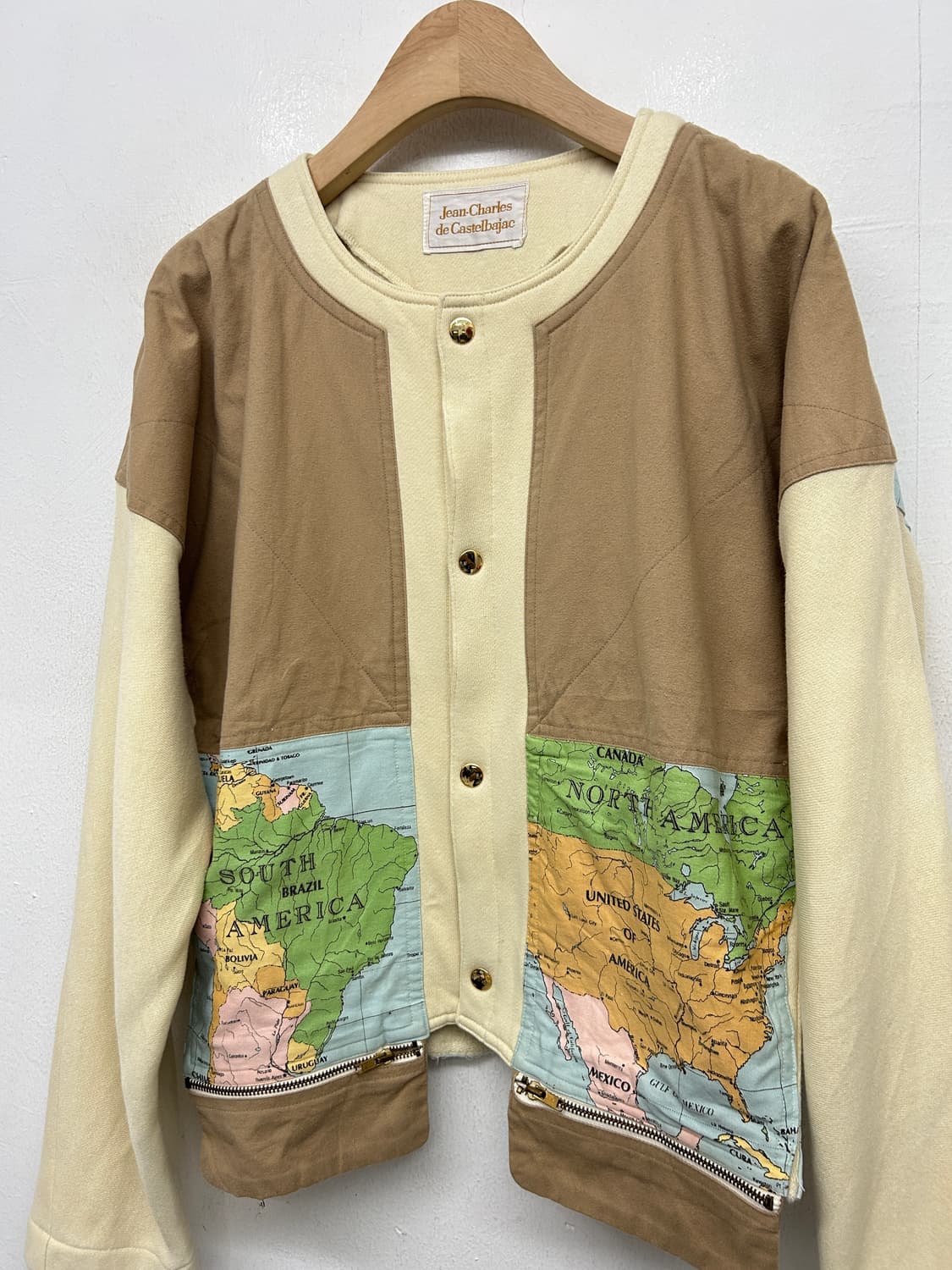 90s 카스텔바작 월드맵 자켓 상품이미지2