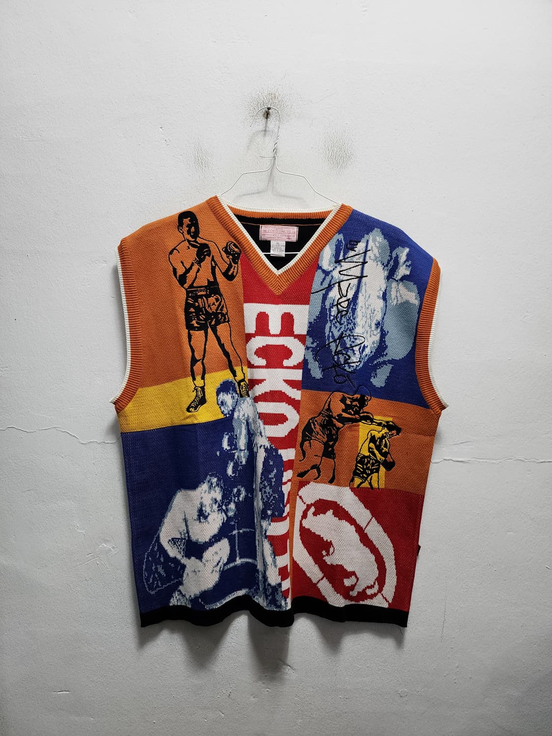 ECKO 에코 언리미티드 무하마드알리 니트 조끼 XL 상품이미지1