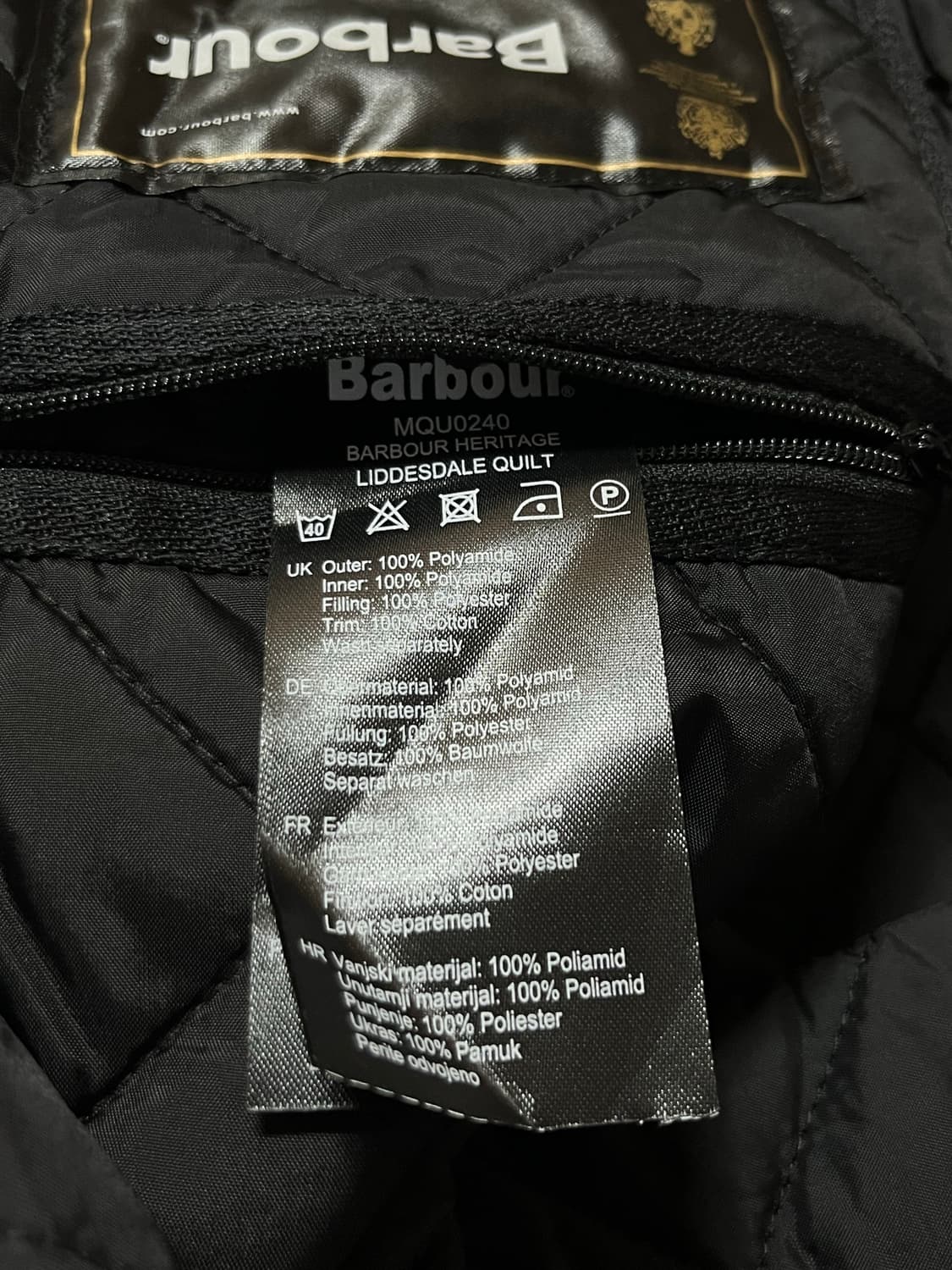 바버 리더스데일 퀄팅자켓 상품이미지5