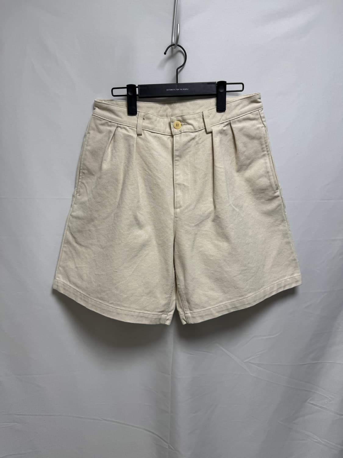 [32] PAA 더블 플리츠 쇼츠 IVORY 상품이미지5