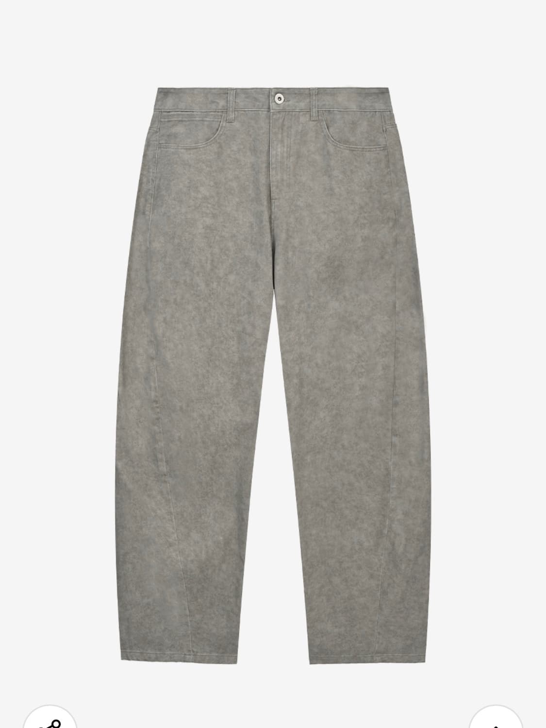 인사일런스 스머지 커브드 팬츠 TAUPE BEIGE M사이즈 상품이미지4