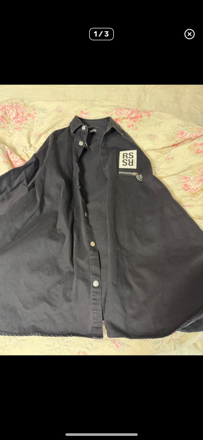 라프시몬스 오버사이즈 체인 셔츠 상품이미지1