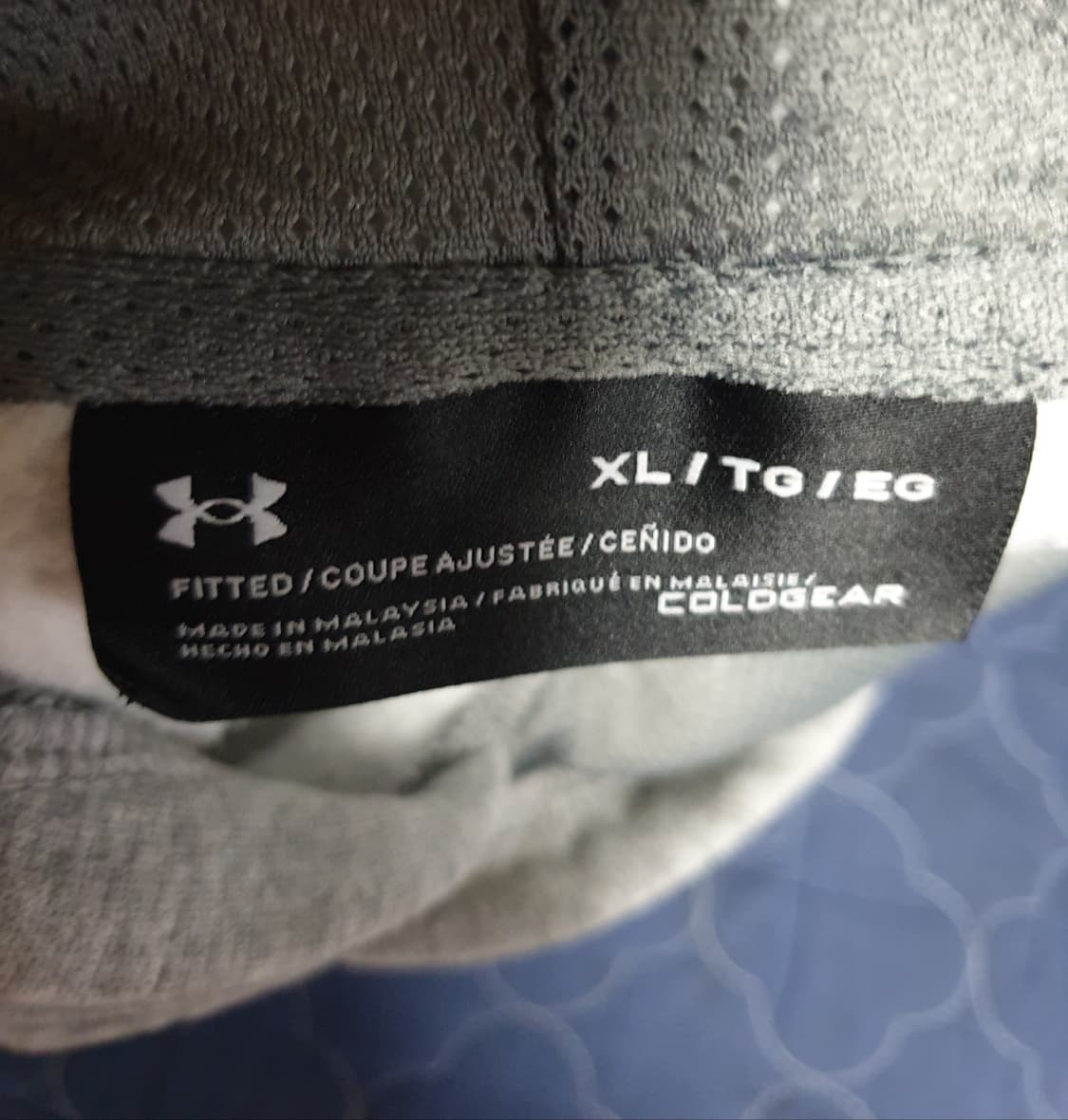 언더아머 UA 라이벌 피티드 그래픽 플리스 후드티 그레이 (XL) 상품이미지3