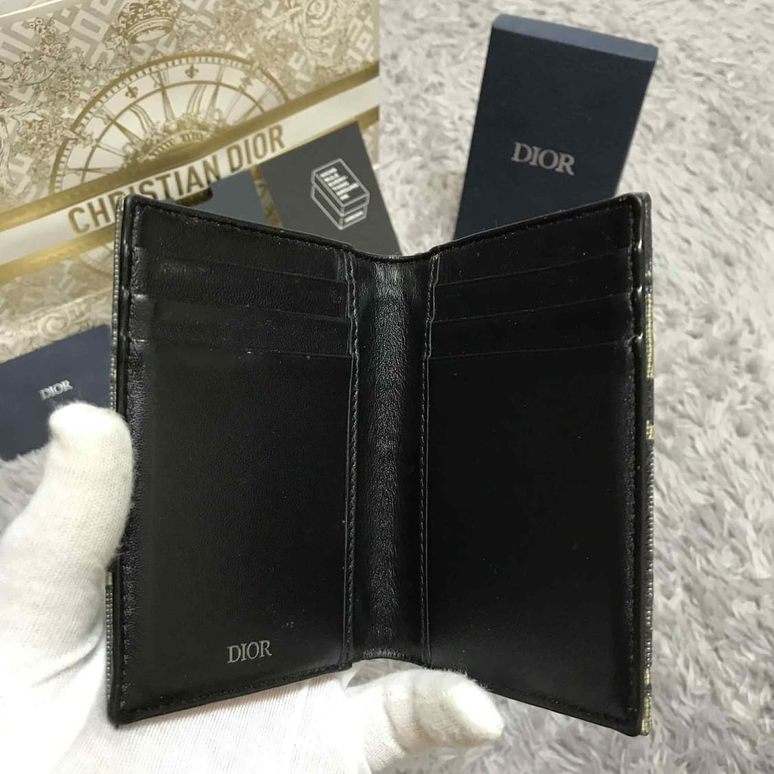 {클로젯}[크림 풀구성]디올 오블리크 오거나이저 카드지갑 상품이미지5