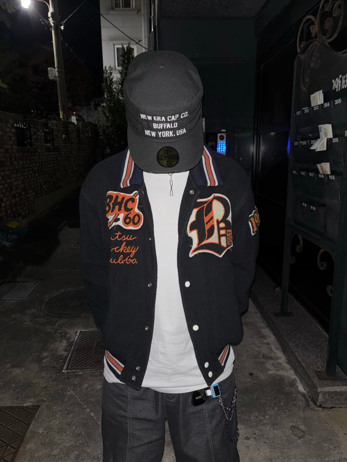 BA-TSU 패치 바시티 자켓 상품이미지2