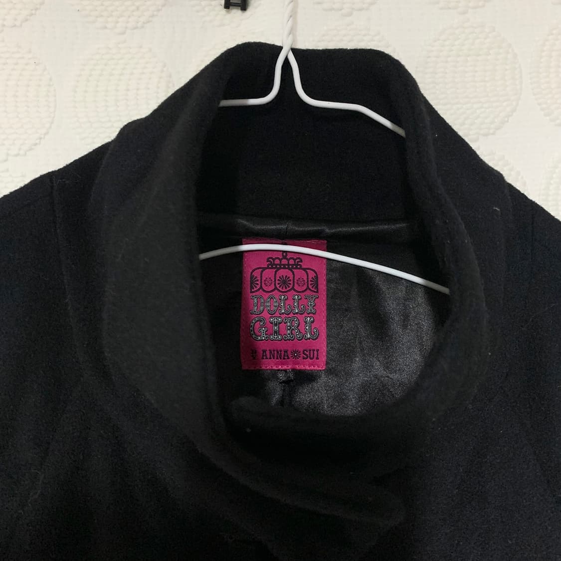 Anna sui 블랙 반팔 모 코트 상품이미지4
