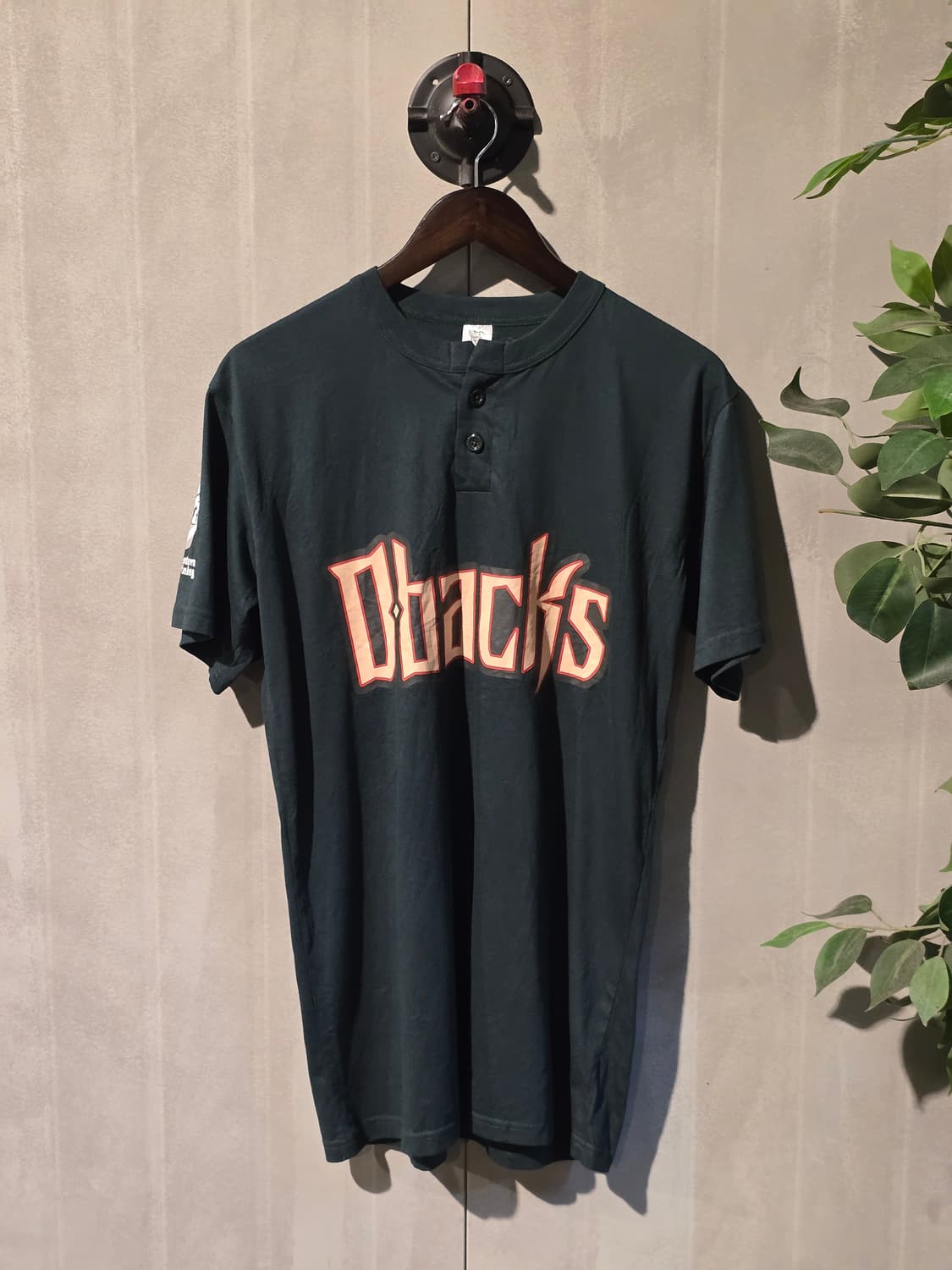 D'backs 빈티지 반팔 헨리넥 티셔츠 상품이미지1
