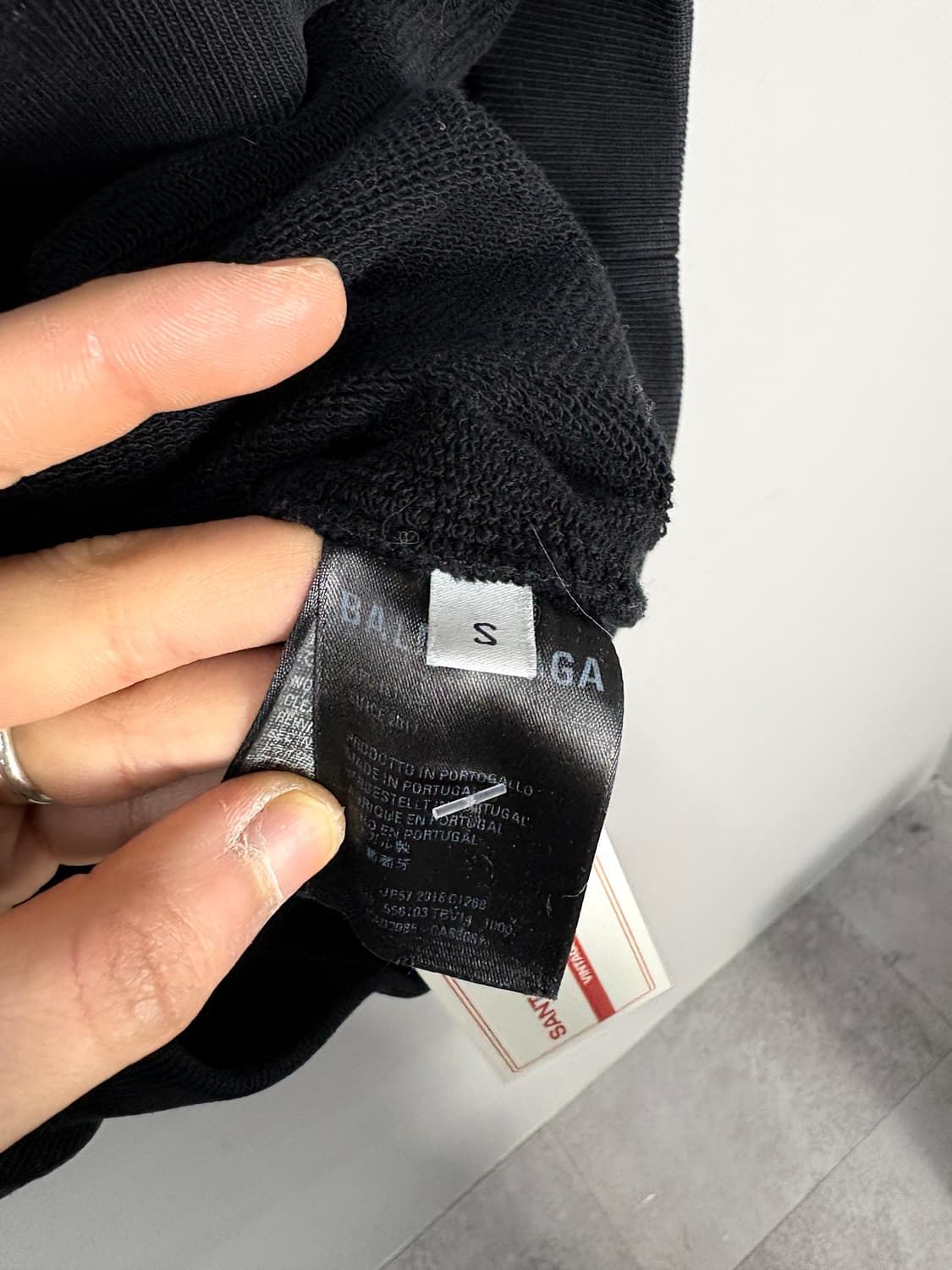 발렌시아가 폴리티컬 캠페인 후드라지핏 블랙 A3641 상품이미지7