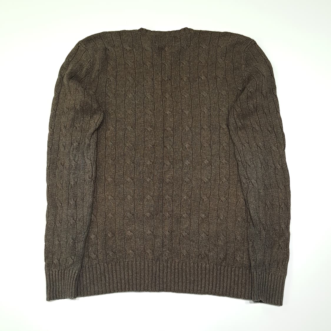 CL826 S 폴로 90s 홍콩판 실크캐시미어 케이블 브라운 니트 스웨 상품이미지6