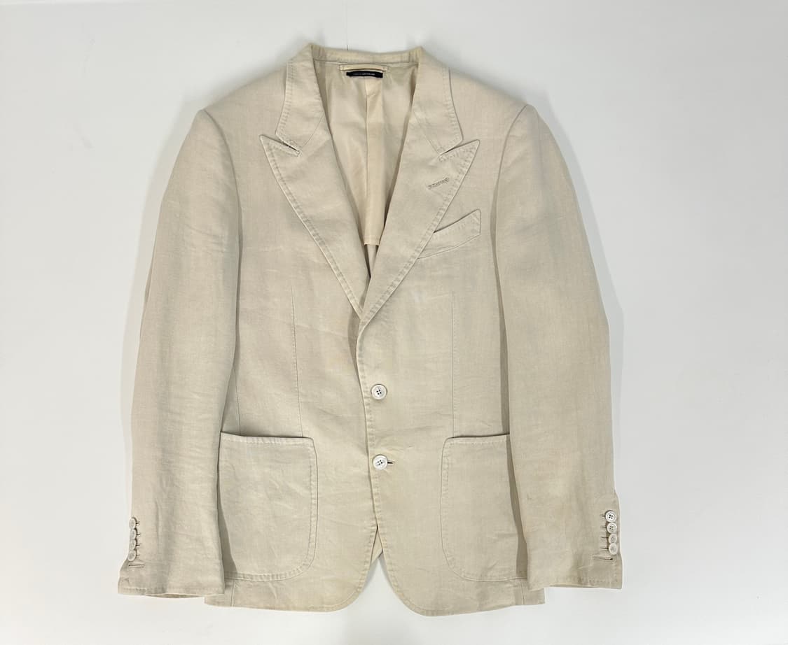 톰포드 tom ford 린넨 블레이저 자켓 48R  상품이미지1