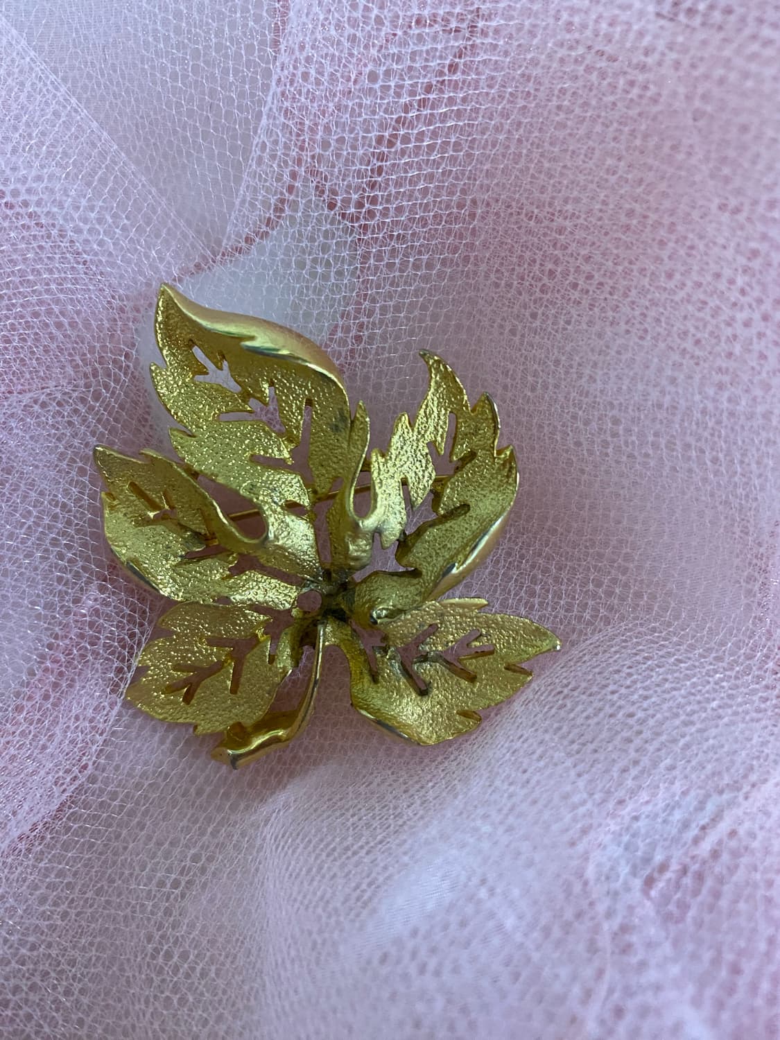 골드 리프 브로치 일본 수입 상품이미지3