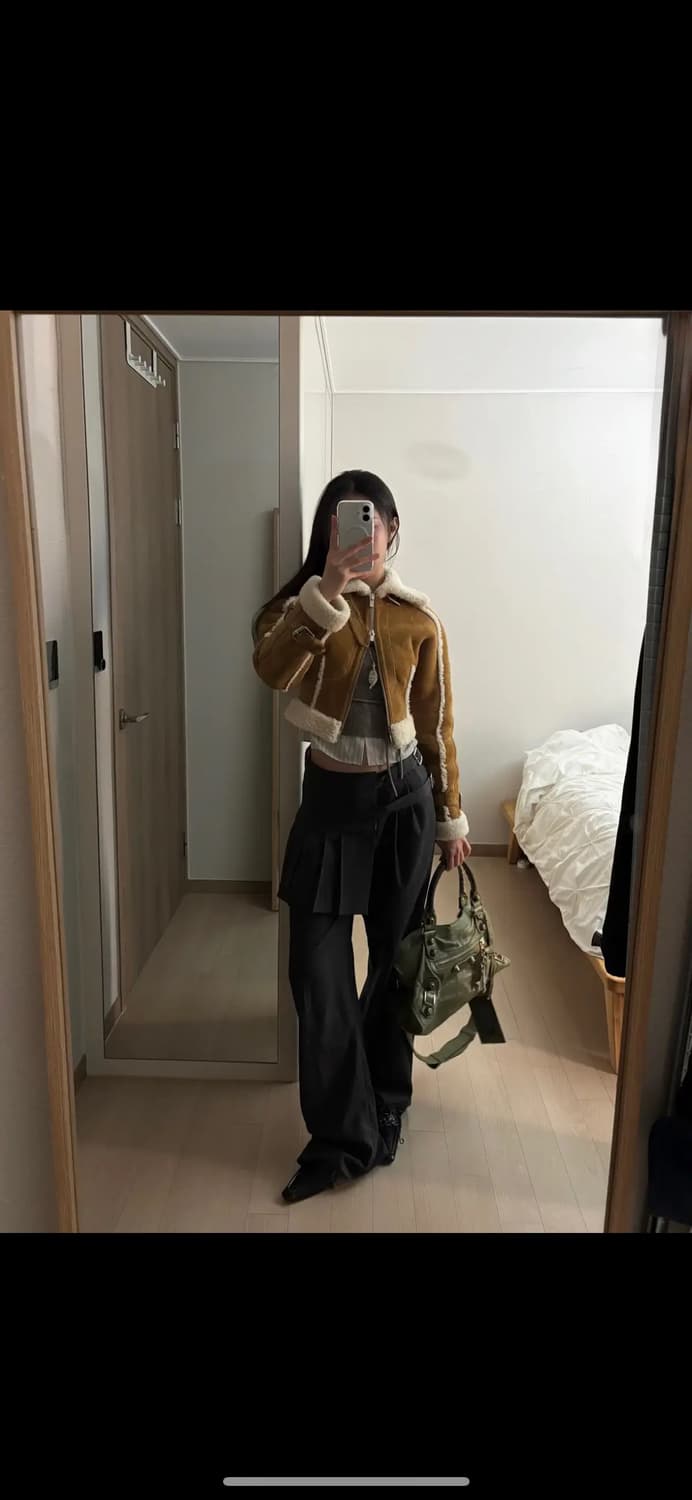 Knwls FW20 램스킨 시어링 무스탕 자켓 상품이미지2