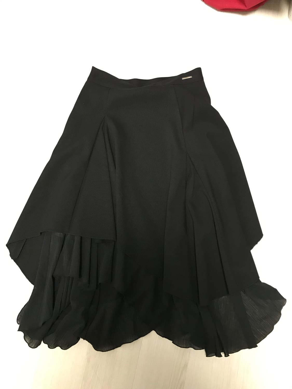 미세키서울 언발란스 레이어드 미디스커트 1사이즈 상품이미지2