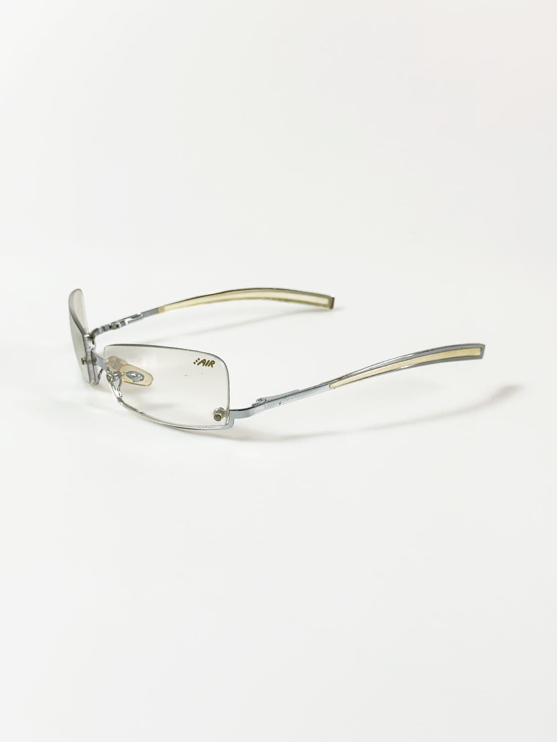 90s AIR 무테 스퀘어 언더림 빈티지 틴트 선글라스 상품이미지3