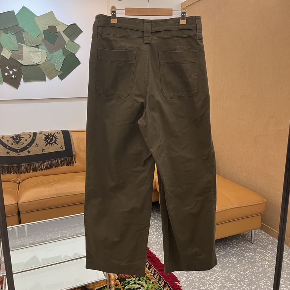 유니클로 U 르메르 벨티드 핀턱 코튼팬츠 면바지 70 C05652 상품이미지2
