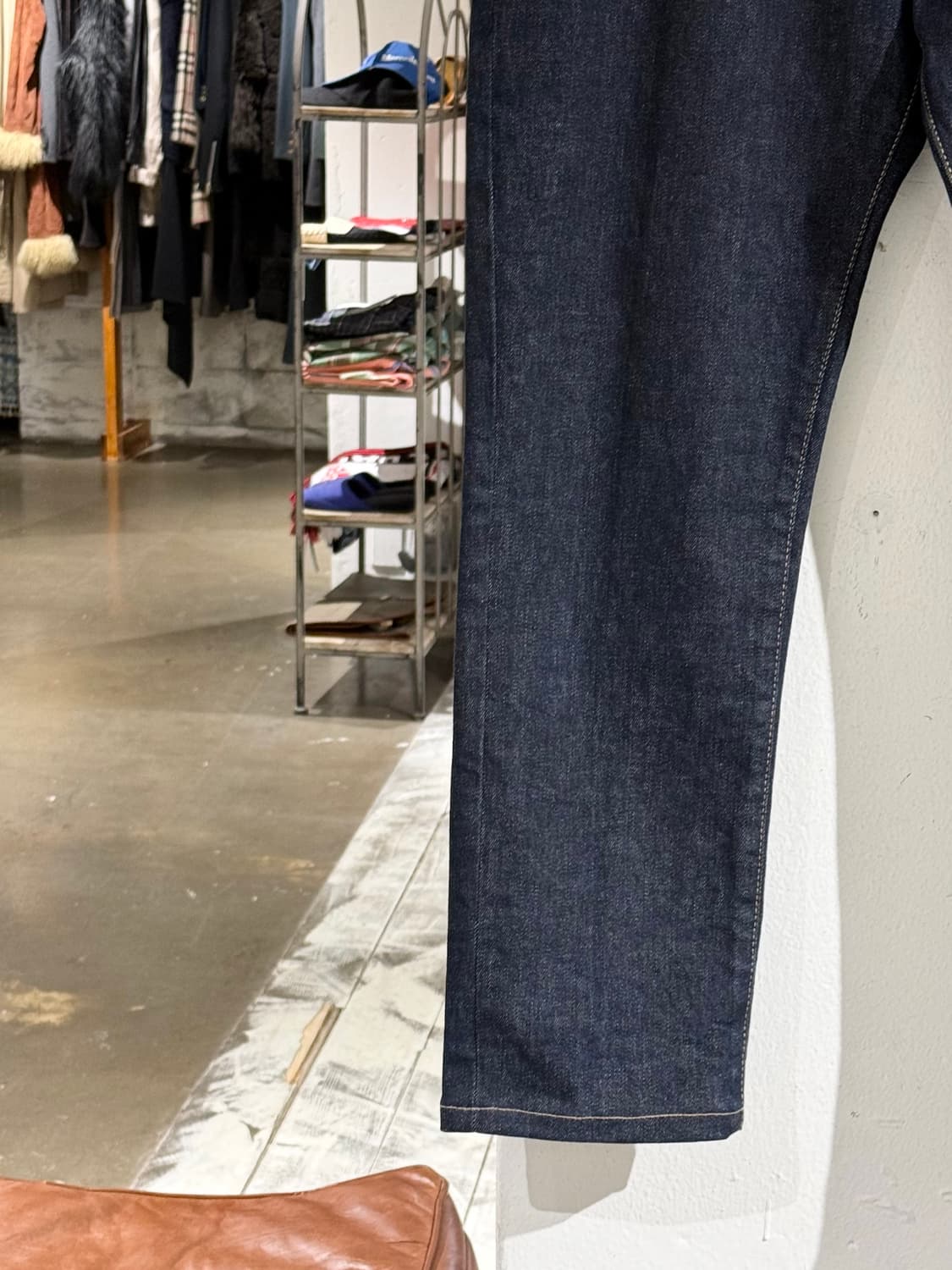 메종 마르지엘라 인디고 생지 데님 스트레이트핏 팬츠 상품이미지4