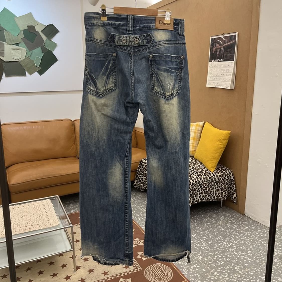 돌체앤가바나 레트로 와이드 부츠컷 데님팬츠 32인치 C10484 상품이미지4