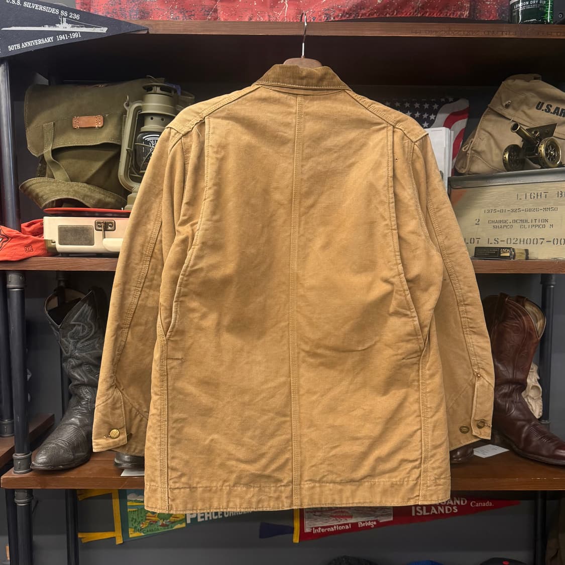 70s Carhartt 칼하트 워크 초어 자켓 / 포켓 코듀로이 카라 상품이미지2