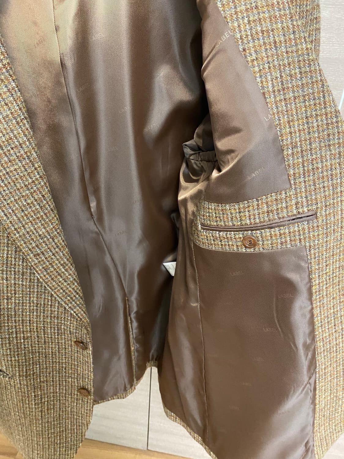 라벨아카이브 울 체크 자켓 3 상품이미지3