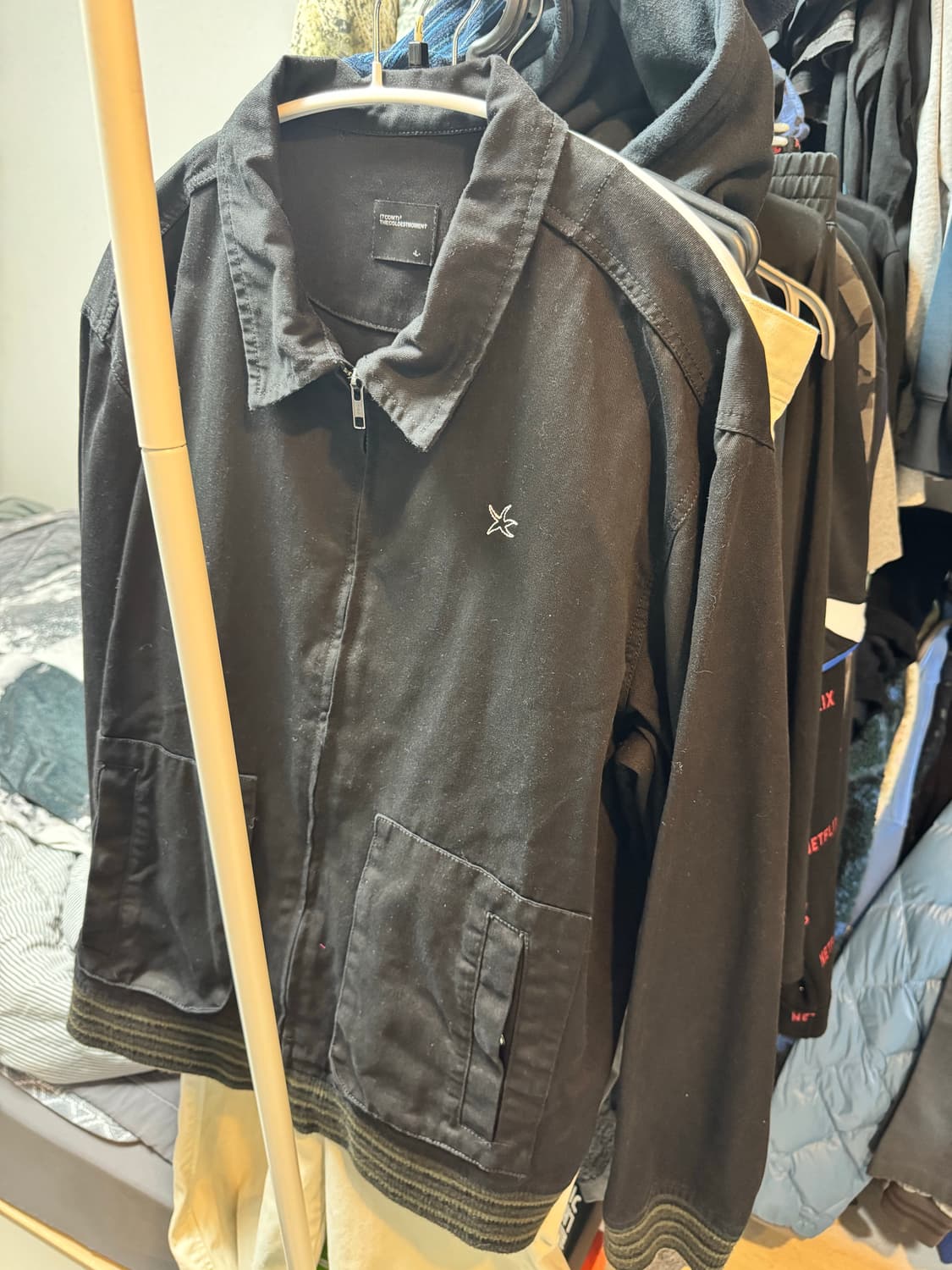 TCM mini logo pocket work jacket (black) 상품이미지2