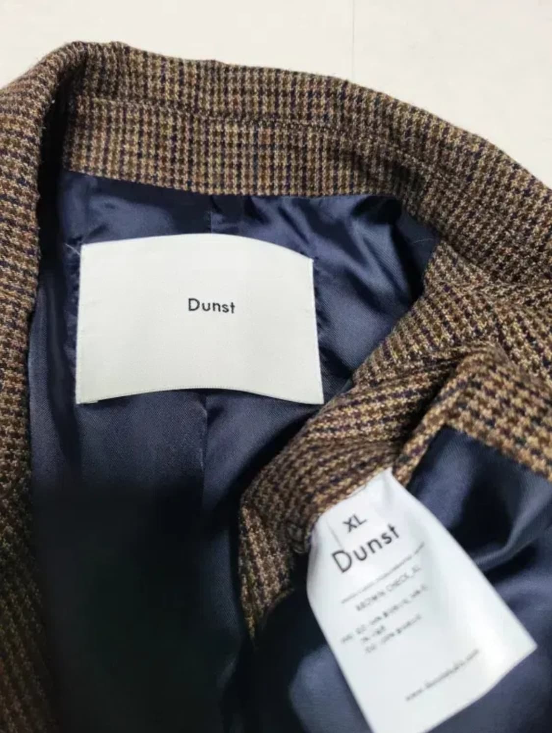 Dunst 브라운 체크 더블 자켓 XL 상품이미지4