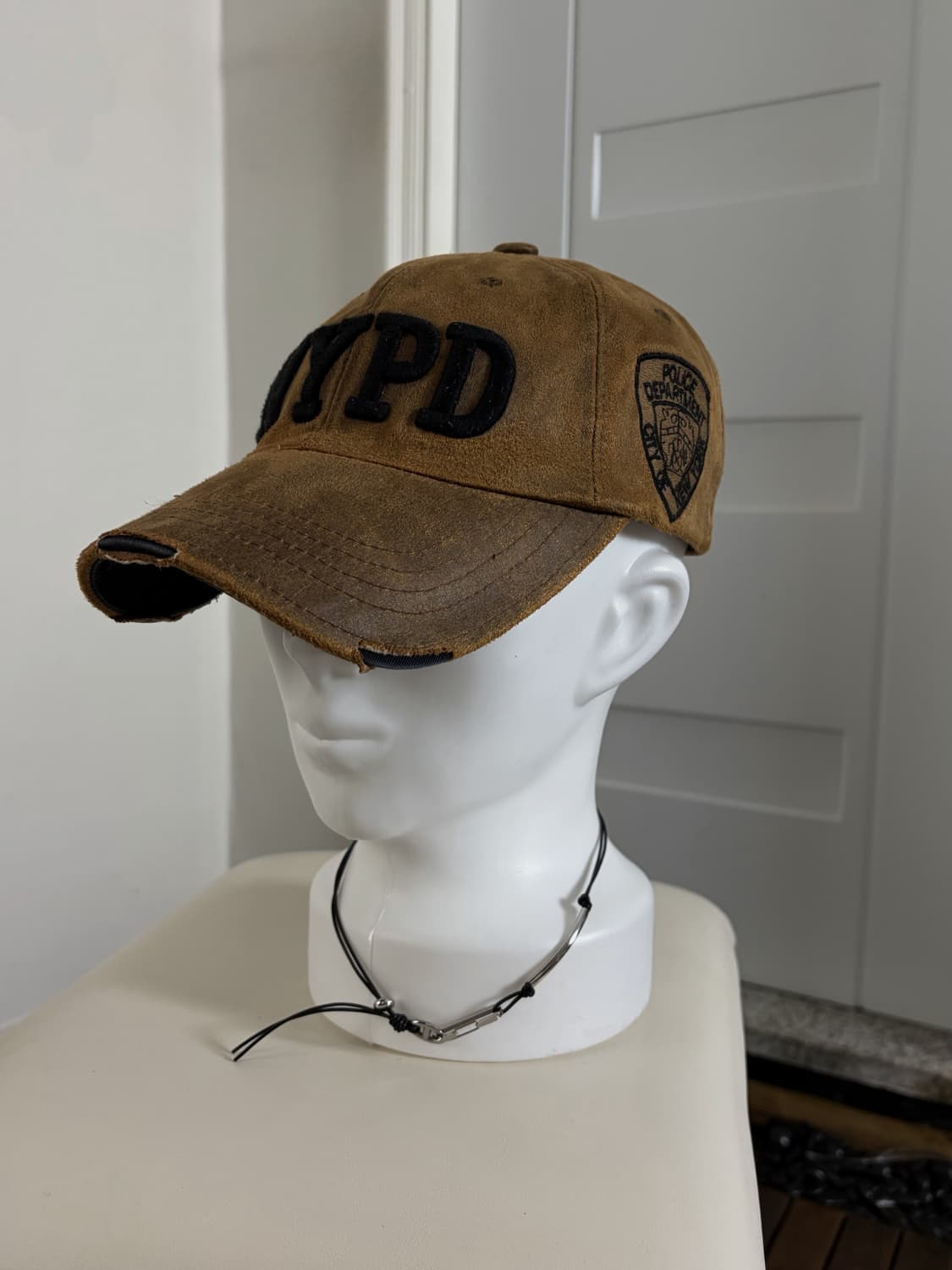 NYPD 스웨이드 볼캡 상품이미지2