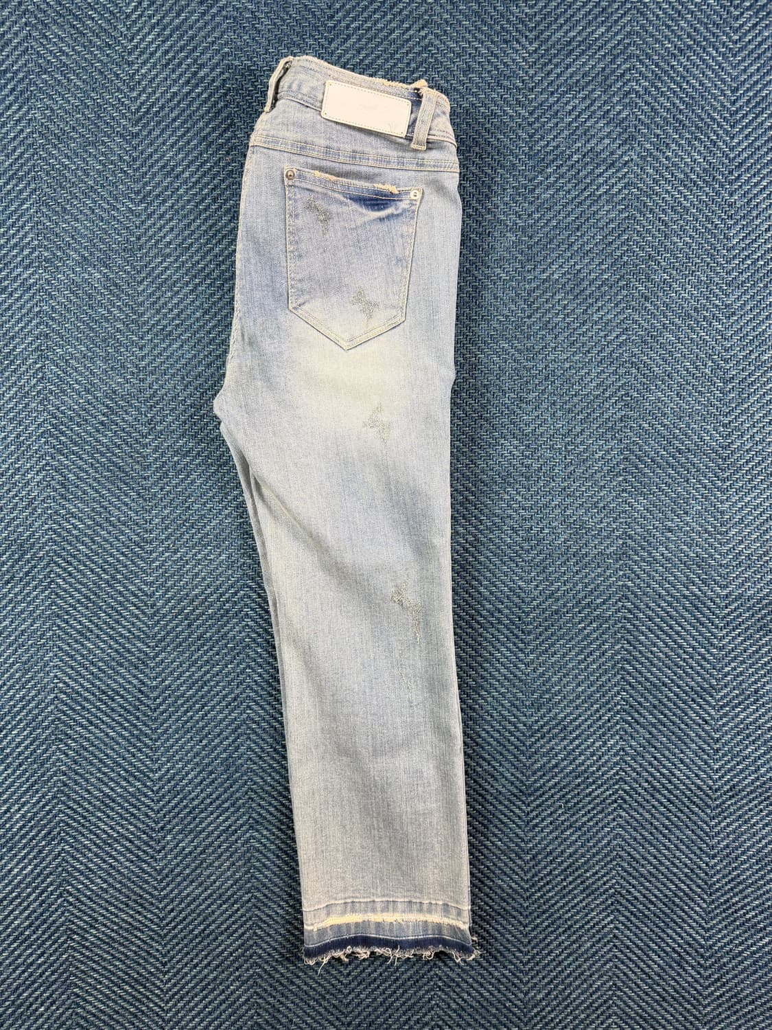 [오브제 OBZEE] 아카이브 라인 자수 & 핸드 페인팅 데님 팬츠 상품이미지3