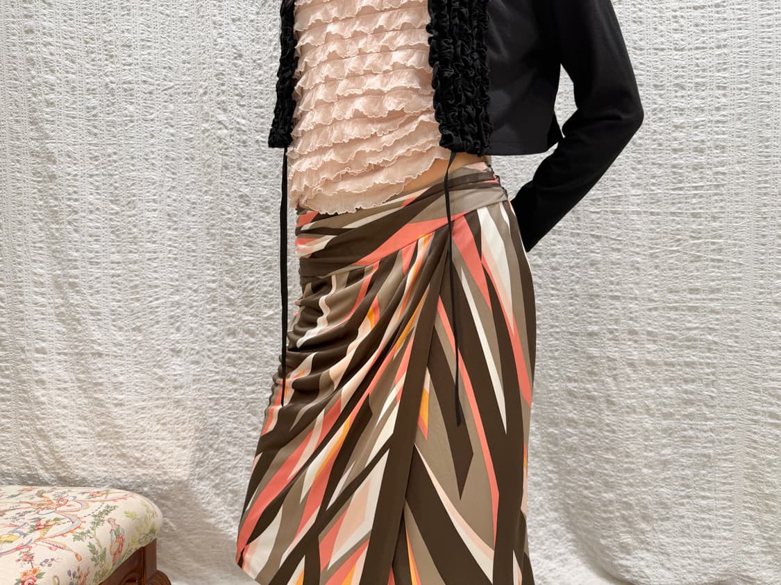 shirring faminine midi skirt 상품이미지6