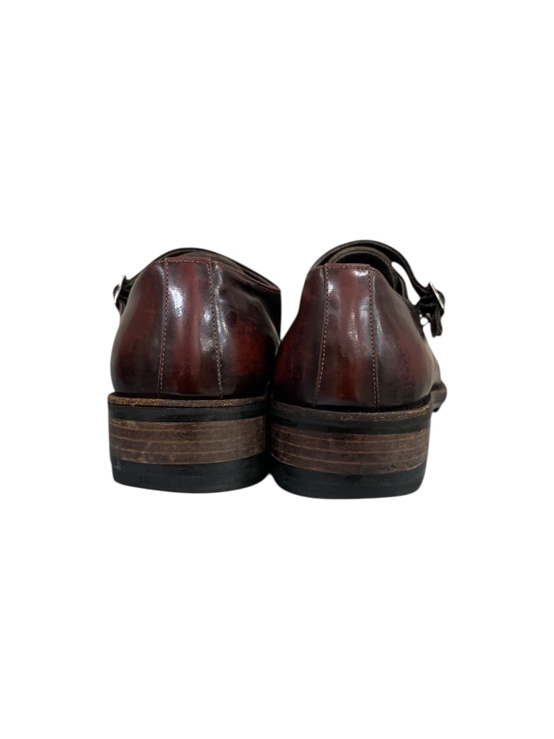 손신발 더블 몽크 스트랩 로퍼 브라운 260  상품이미지2