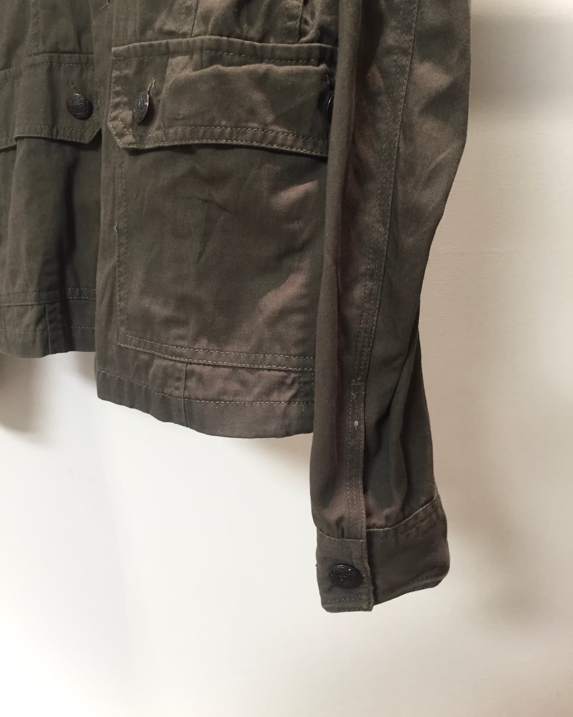 Military 00s button Top 밀리터리 버튼 견장 탑  상품이미지4