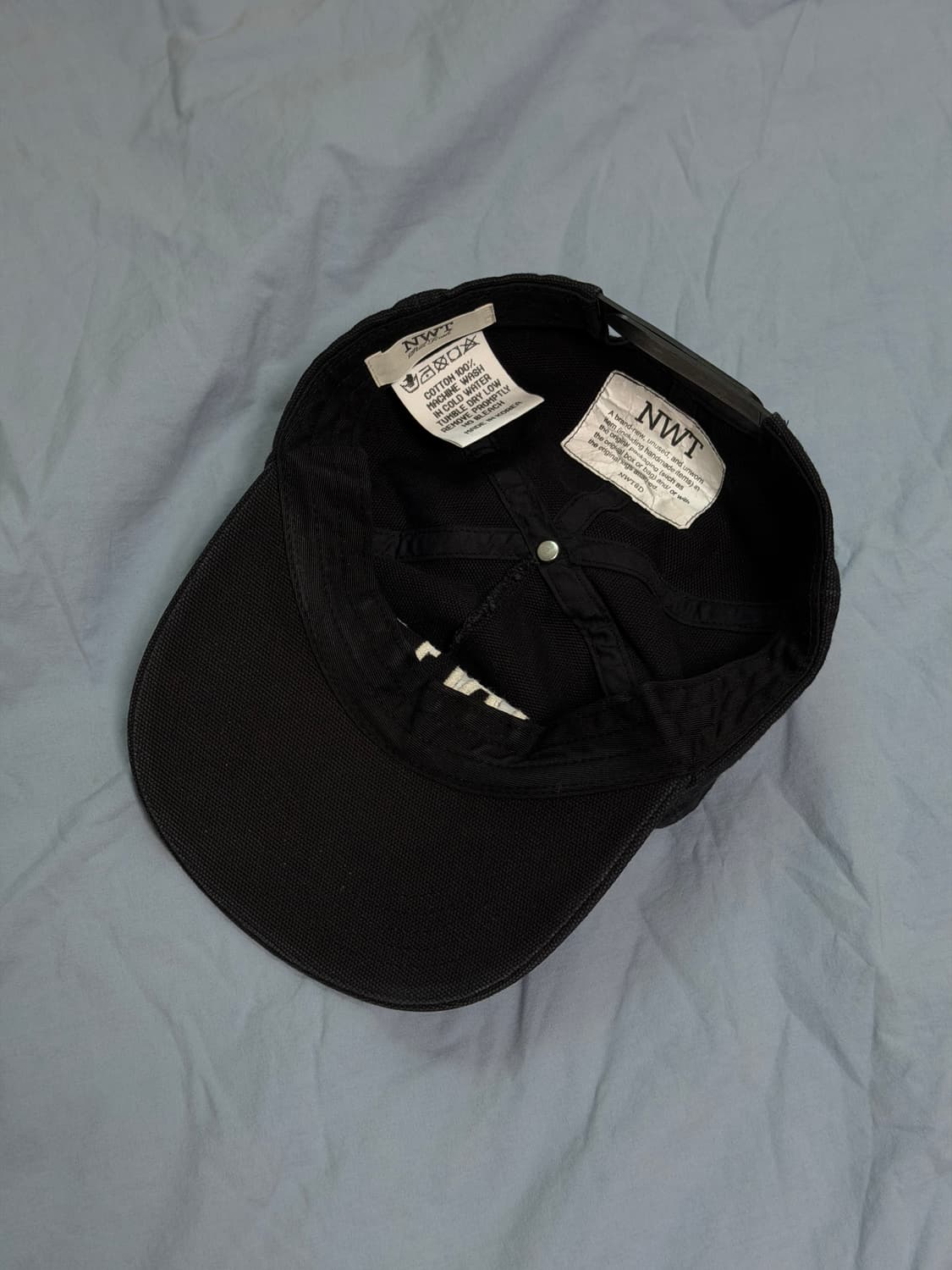 NWT 엔더블유티 90s 옥스포드 볼캡 블랙 상품이미지5