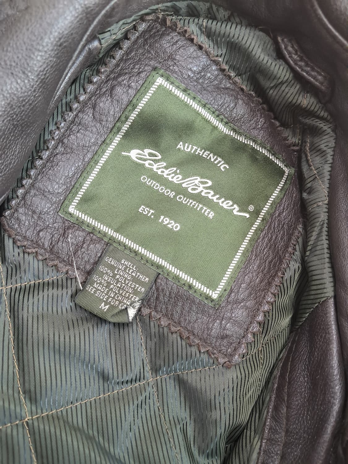 에디바우어90 브라운가죽자켓 상품이미지4