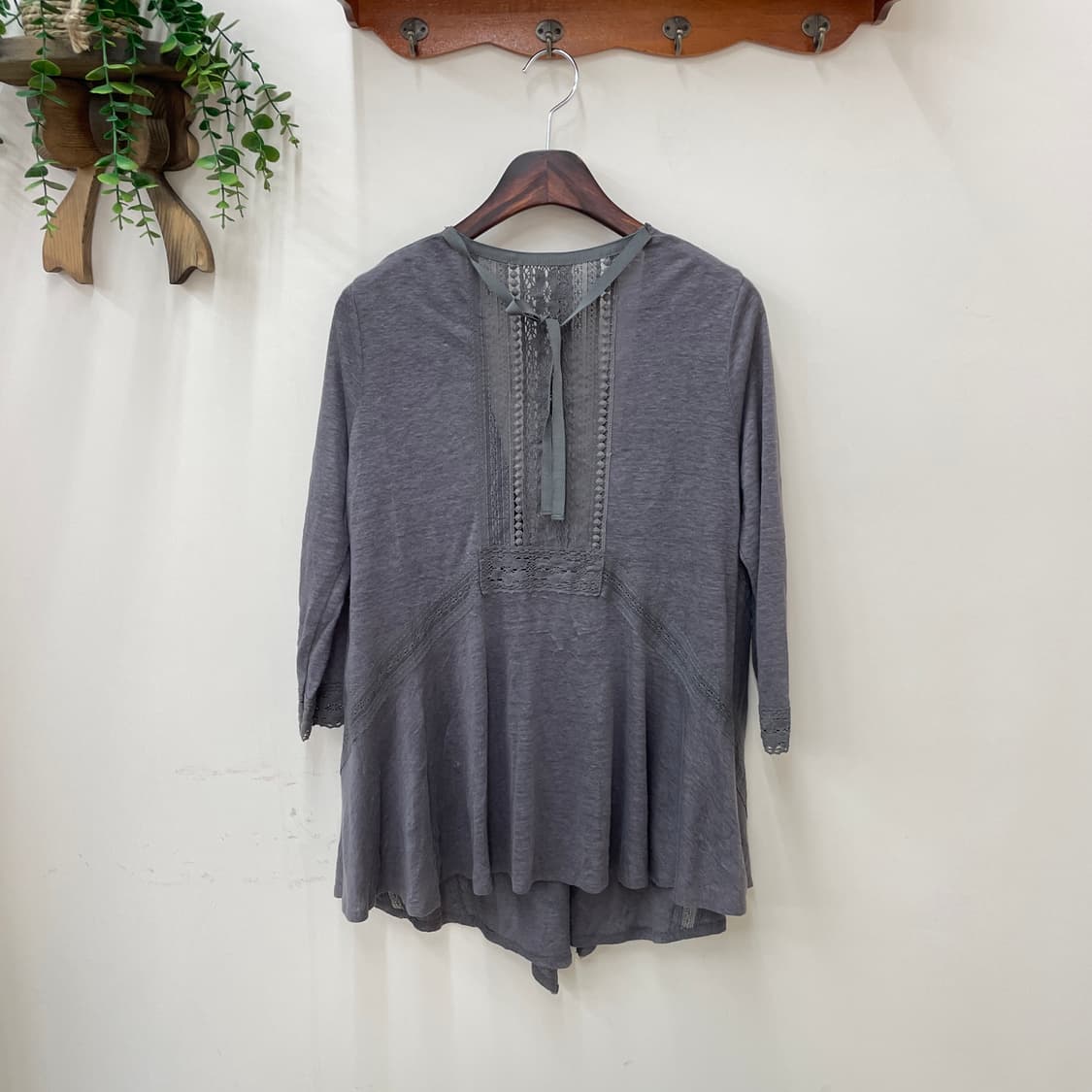 백 레이스 아일릿 오픈 가디건 상품이미지3