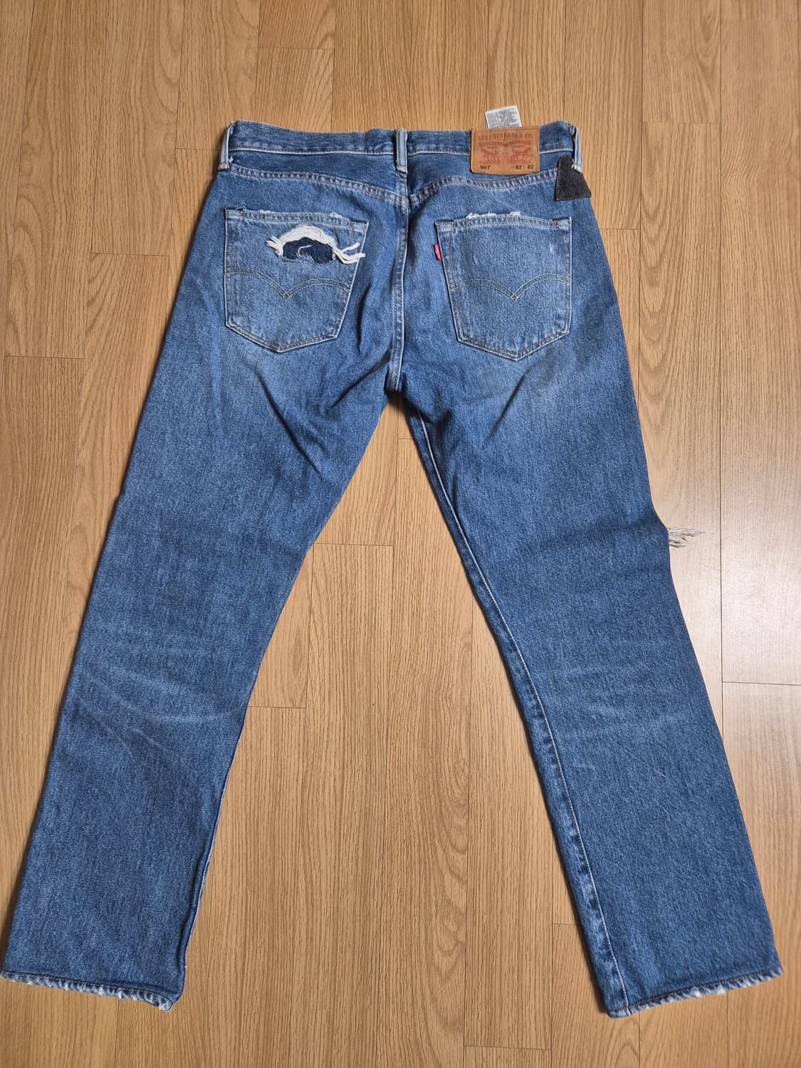 리바이스 501 빈티지 데미지 워싱  상품이미지2